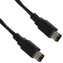 Кабель FireWire (IEEE 1394) 6p/6p black 1.2m пакет ATcom