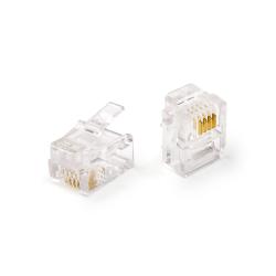 Конектор RJ12 6P4C 100шт. у пакеті купить оптом