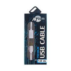 купить оптом Кабель USB 2.0 AM/AF довжина 1.8 м, білий, GOLD plated, блістер