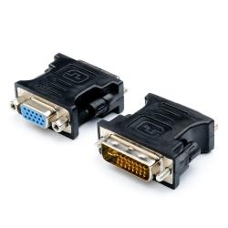 Перехідник DVI-I(24+5) TO VGA, чорний ATCOM оптом