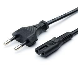 Кабель живлення 2-контактний (mark 0.5mm on cable) CEE 7/16 - IEC C7, 2 pin, довжина 1,8 м. Кабель живлення 2-контактний (mark 0.5mm) CEE 7/16 - IEC C7, 2 pin ATcom