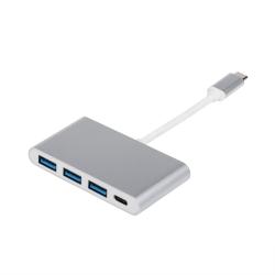 Перехідник Type-C 3.1|(male) to 3 USB 3.0 (female)+TypeC(female), довжина кабелю 10см оптом Перехідник Type-C 3.1|(male) to 3 USB 3.0 (female)+TypeC(female), АТКом