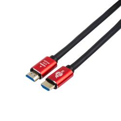Кабель HDMI-HDMI Red/Gold, пакет, довжина 15 м, 4K, ver 2.0. ATCOM