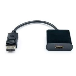 Переходник DisplayPort(male) -HDMI(female) кабель 10см Перехідник DisplayPort(male) -HDMI(female), довжина кабелю 10см