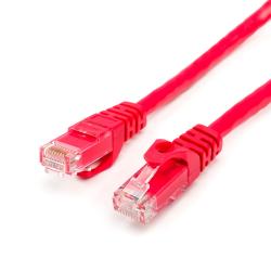 Патч-корд UTP, RJ45, Cat.6, мідь, довжина 0.5м, червоний, 1 ГБ/с Атком оптом