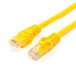 Патч-корд UTP, RJ45, Cat.6, мідь, довжина 0.5м, жовтий, 1 ГБ/с ATcom