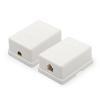 Розетка UTP 8P8C RJ45 1 порт , накладна, біла, Кат 5е