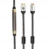 Кабель Atcom HDMI-HDMI 20 метрів, HIGH speed Metal gold в чохлі, пакет
