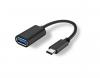 Перехідник Atcom Type-C(male) to -> USB 3.0 AF (OTG) чорний, довжина  0,1м