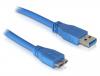 Кабель Атсом USB 3.0 AM to Micro-B blue 0,8 м