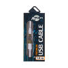 Кабель Атсом USB 2.0 AM/mini usb, 1,8м, білий, GOLD plated, блістер