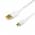 Купить оптом Кабель USB 2.0 AM/micro usb, 0,8м, білий, GOLD plated, блістер