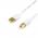 купить оптом Кабель USB 2.0 AM/AF довжина 1.8 м, білий, GOLD plated, блістер